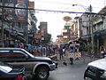 Backpacker's heaven Khaosan Road in Bangkok, Thailand.