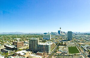 Downtown Las Vegas in early June 2014