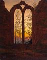 Caspar David Friedrich: Der Träumer (Klosterruine Oybin), um 1835