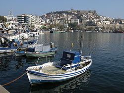 Panorama del porto di Kavala