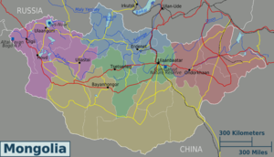 Die Reiseregionen der Mongolei