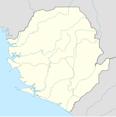 Carte des aéroports en Sierra Leone