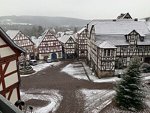 Marktplatz im Winter