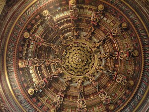 Ceiling of Jain temple inside the Jaisalmer Fort