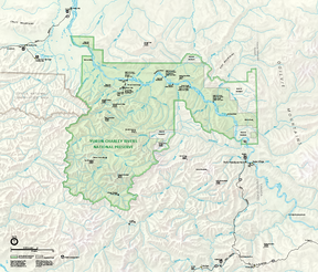 Karte des Yukon-Charley Rivers National Preserve