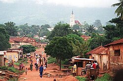 La città vista la lato ghanese