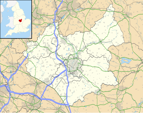 a map of Leicestershire pinpointing the abbey and the churches it controlled