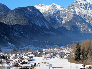 Nassereith, Gurgltal und Lechtaler Alpen, Ansicht von Osten aus Dormitz