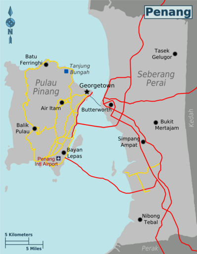 Map of Penang