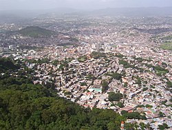 Panorama di Tegucigalpa vista dal Parco nazionale La Tigra