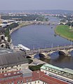 View over the Elbe in north west direction