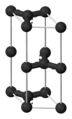 Alpha graphite's unit cell