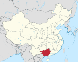 Guangxi - Localizzazione