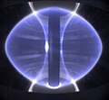 Plasma in a tokamak