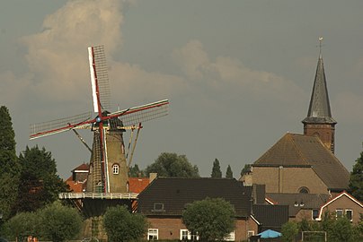 Mølle og kirke