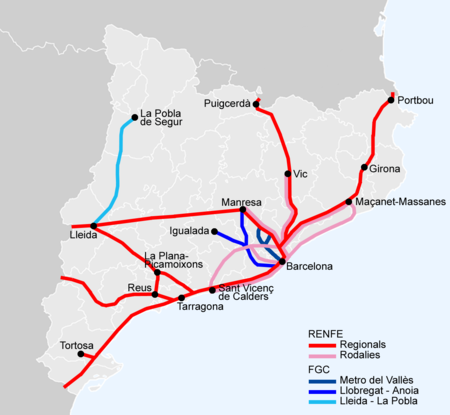 Rete ferroviaria della Catalogna