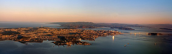 S.F. seen from 5,000 on October 18, 2006.