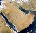 Satellite image of Arabian peninsula