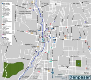 Map of Denpasar