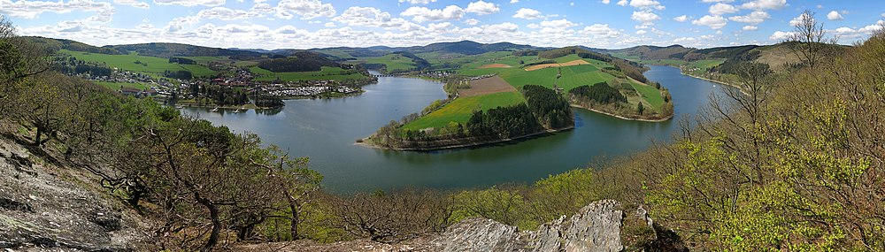 Blick von St. Muffert über den Diemelsee