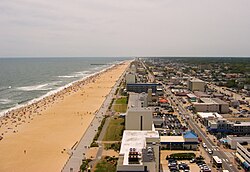 Veduta aerea di Virginia Beach