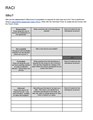 Responsibility assignment matrix (RACI) template