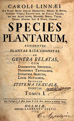 Image illustrative de l’article Species plantarum