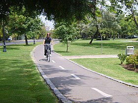 Bicycle path in Pocuro, Chile