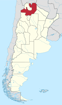 Provincia di Salta - Localizzazione