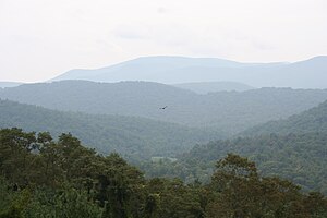 A "Blä Berger" bi a Blue Ridge Parkway