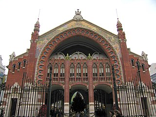 Façana del Mercat de Colom de València (c/Jorge Juan)