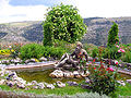 Fontein in het Park van Ibleo-Ragusa Ibla