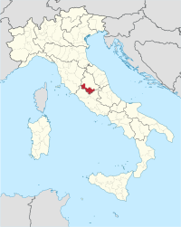 Položaj Provincije Terni u Italiji