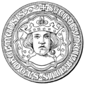 Sigillum antiquum Holmiae urbis, in quo depingitur Ericus IX rex.