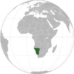 Namibia - Localizzazione