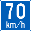 Advisoryspeed limit