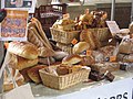 A variety of bread loaves in Stroud Farmers' market