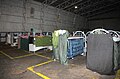 refugee camp at Hal Far: airplane hangar, inside