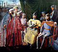 Giuseppe Patania: Robert Guiscard and Roger of Sicily receiving the keys of Palermo (1830).