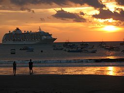 Kryssningsfartyg i San Juan del Sur