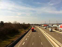 De A42 bij Beynost