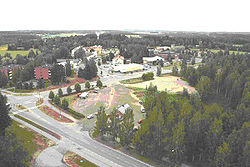 View towards the centre of the municipality from the church tower