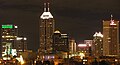 Skyline from the north at night