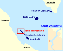 Isola dei Pescatori - Localizzazione