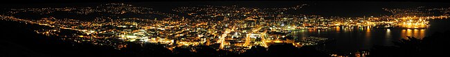 View from Mt. Victoria at night