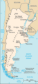 Map of Argentina from the CIA World Factbook