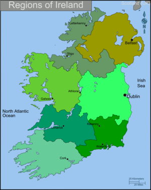 Regionen Irlands