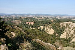 Le Crete Senesi con l'Abbazia di Monte Oliveto Maggiore