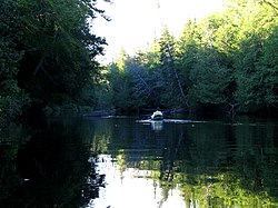 The Hudson River in Newcomb, a few miles south of its source