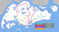 System Map of MRT and LRT